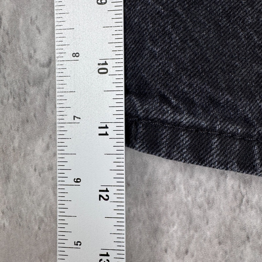 Levis 469 Jean Shorts Mens 36 Black Jorts Denim Summer Casual Skate Surf - Picture 5 of 8